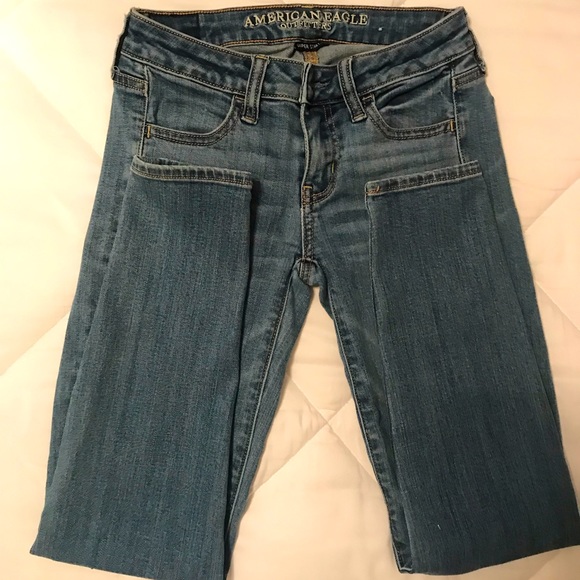 Bundle of 2 American Eagle Outfitters super low Jegging Supper Stretch - Picture 2 of 11